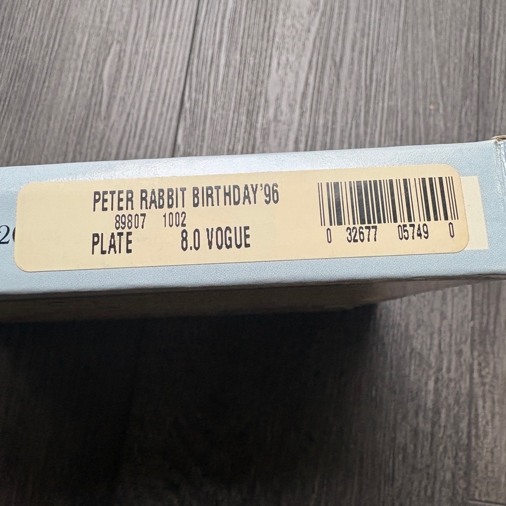 🩵Vintage Wedgwood Peter Rabbit Birthday Collector Plate NIB 1996 Made in England - Picture 12 of 12
